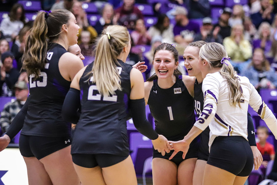 Volleyball Team Huddle