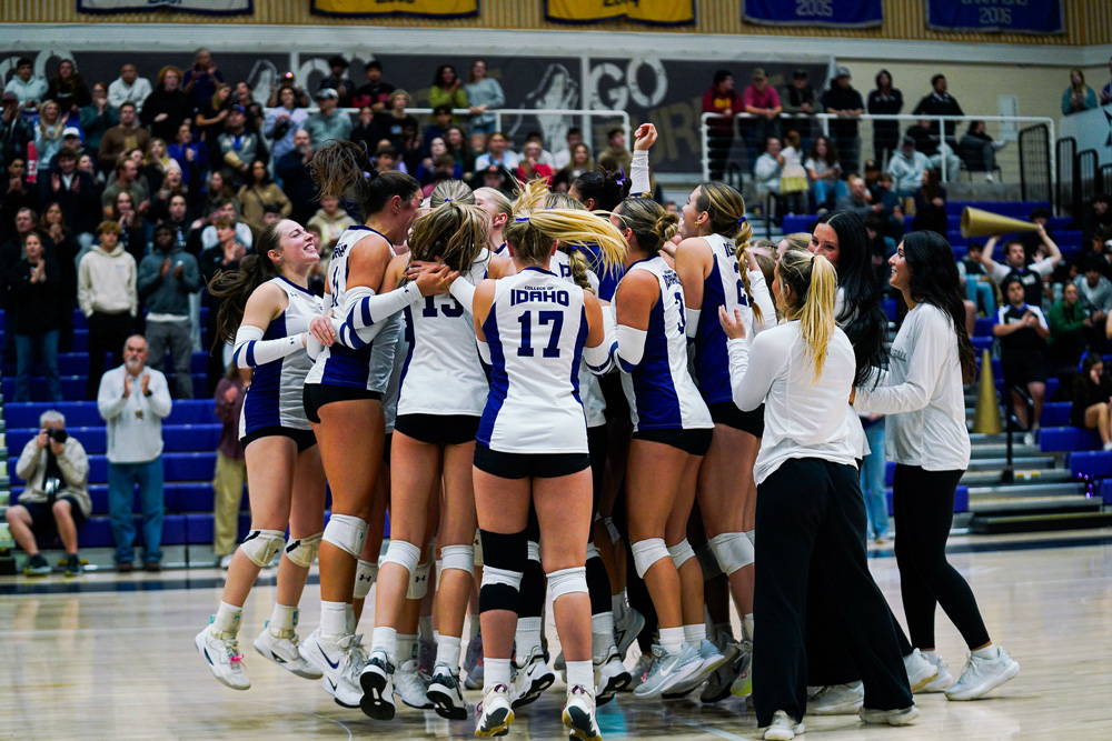 Volleyball Team Huddle